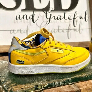 Reebok Illumination's Minions x Club C Minions' Little Kid Sz 2 #FX3353